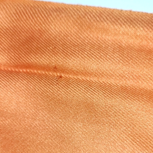 Scarf Wrap Peach Pastel Orange Knotted Fringe Monochrome Claddic Timeless - Picture 5 of 7